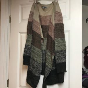 Tapered colorblock cardigan S